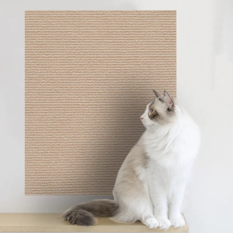 Self - Adhesive Cat Scratching Mat Trimmable Cat