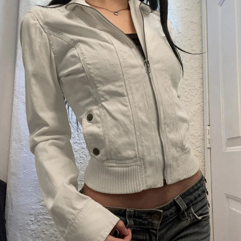 Women's Vintage Cropped Trench Jacket