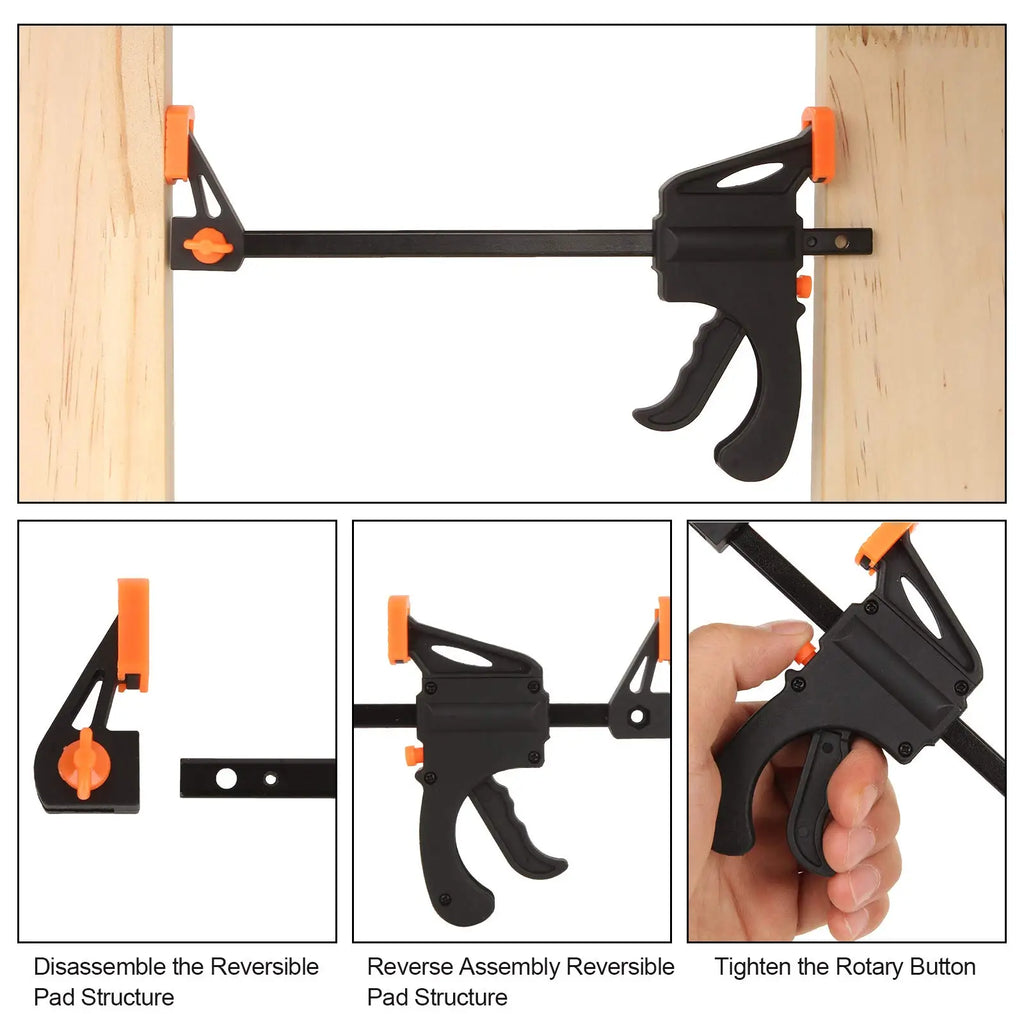 Woodworking Bar Clamp Clip Set 4 Inch