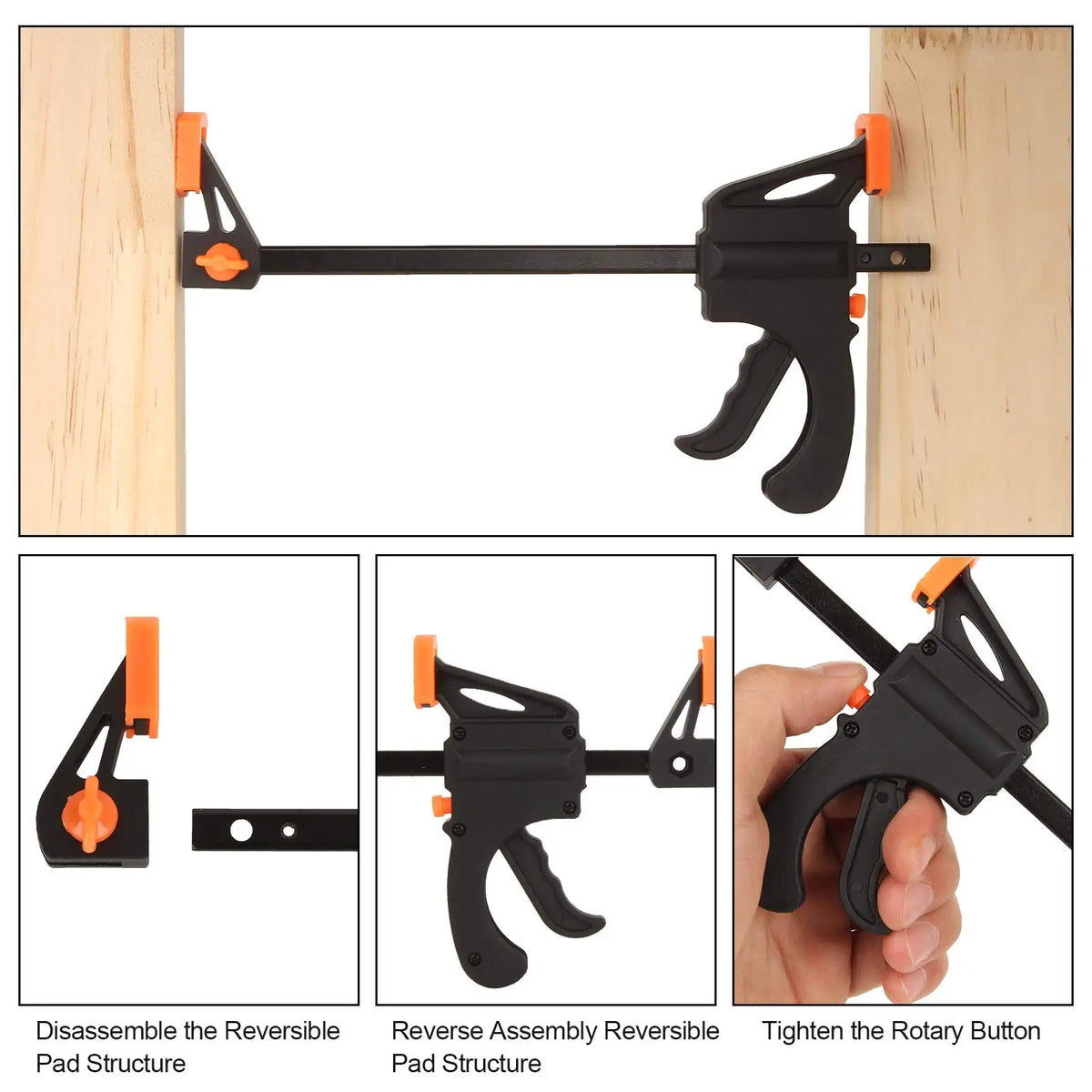 Lot de 4 serres-joints de menuisier 4 pouces