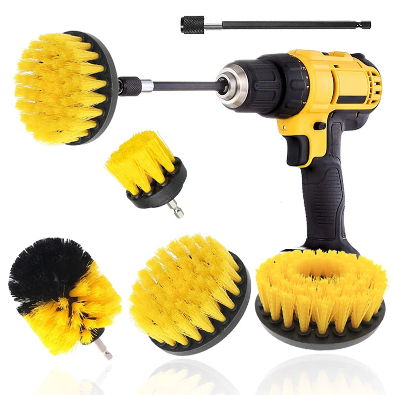 Electric Scrubber Brush Drill Brush Attachment Kit