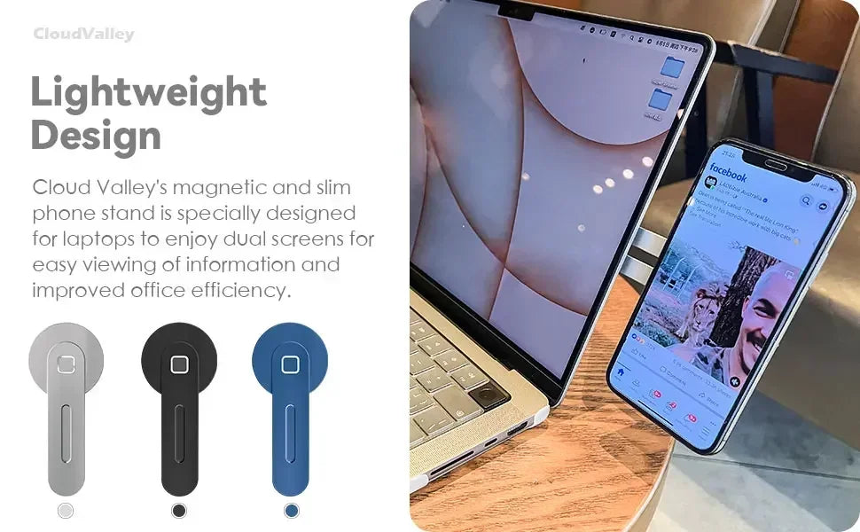 Magnetic Laptop Phone Holder Computer Monitor