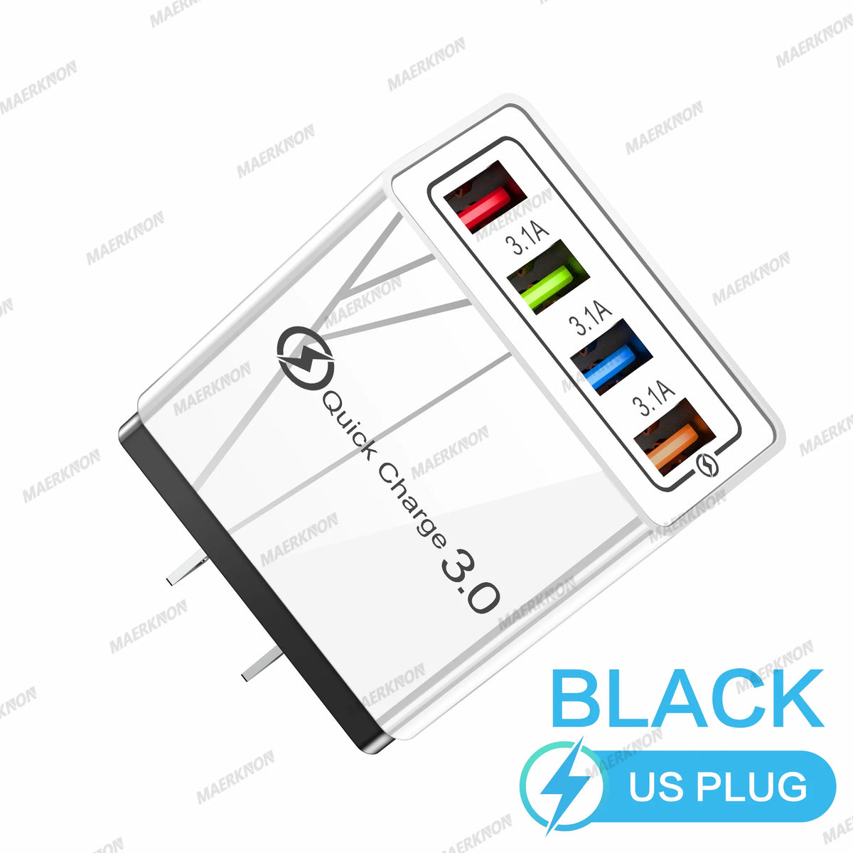 3A USB Charger 4 Ports USB Quick Charge 3.0 EU US