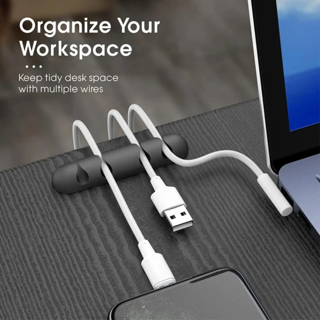 Organisateur de câble en silicone pour câble USB
