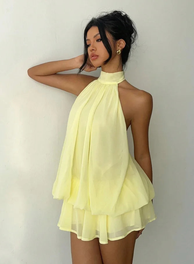 Women's Vacation Slim Fit Fashion Sexy Backless Halter