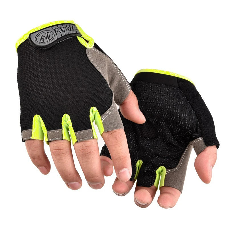 Men Cycling Bicycle Gloves Half Finger Gym Gloves