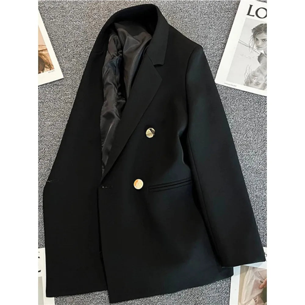 Women's Korean Double Breasted Blazer Jacket
