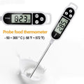Stainless steel probe cooking food, barbecue