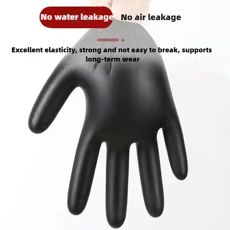 Gants jetables en nitrile imperméables pour la vaisselle