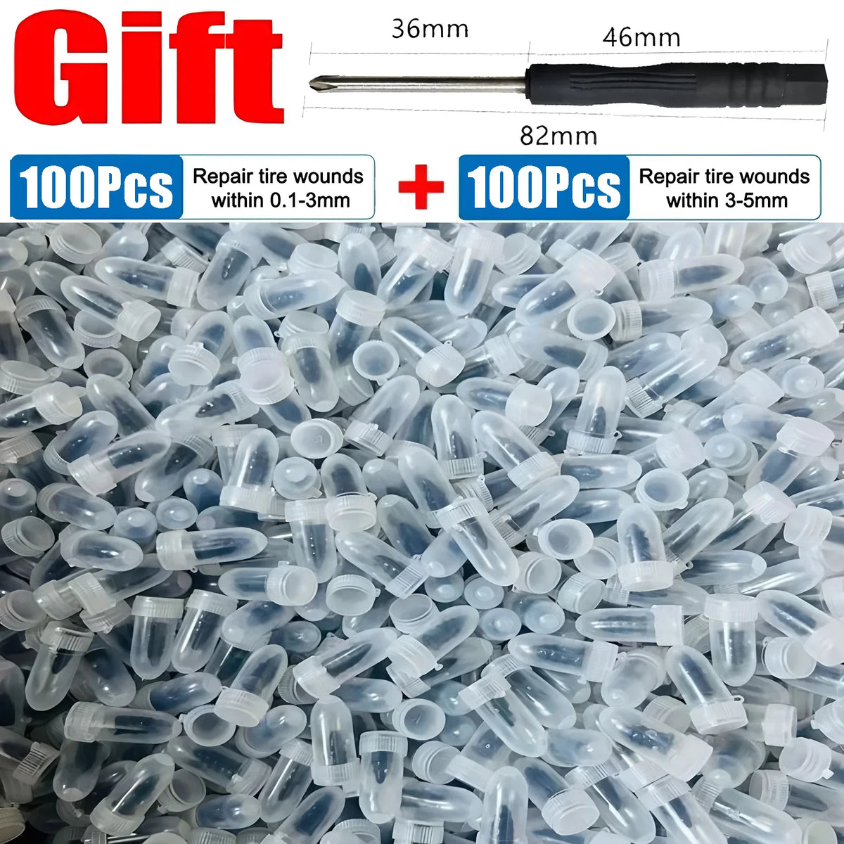 Car Tire Repair Nail Vacuum Tyre Screw Rubber