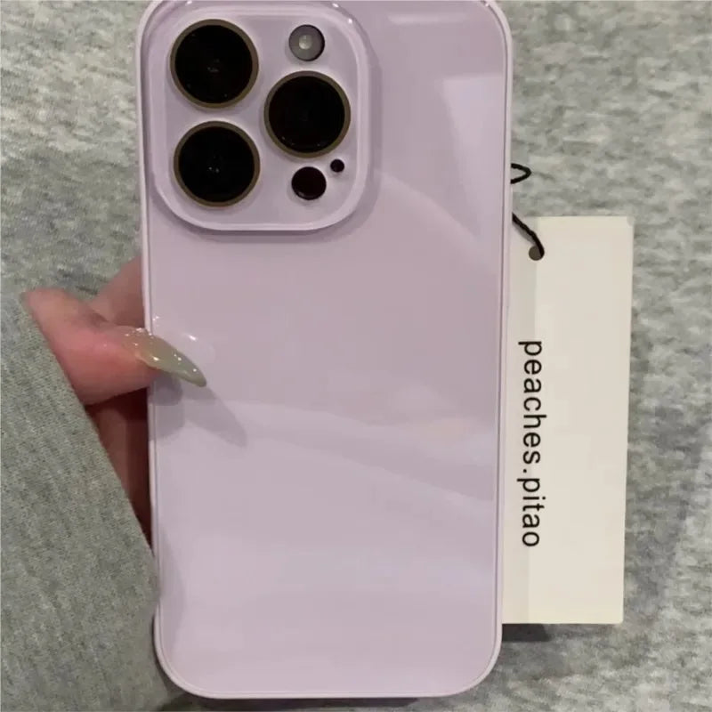 Luxury Candy Color Tempered Glass Camera