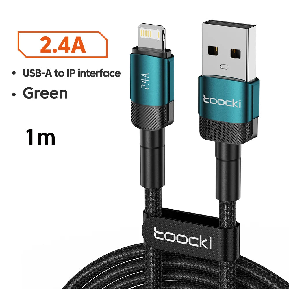 Toocki USB Cable For iPhone 14 13 12 Pro Max X XS