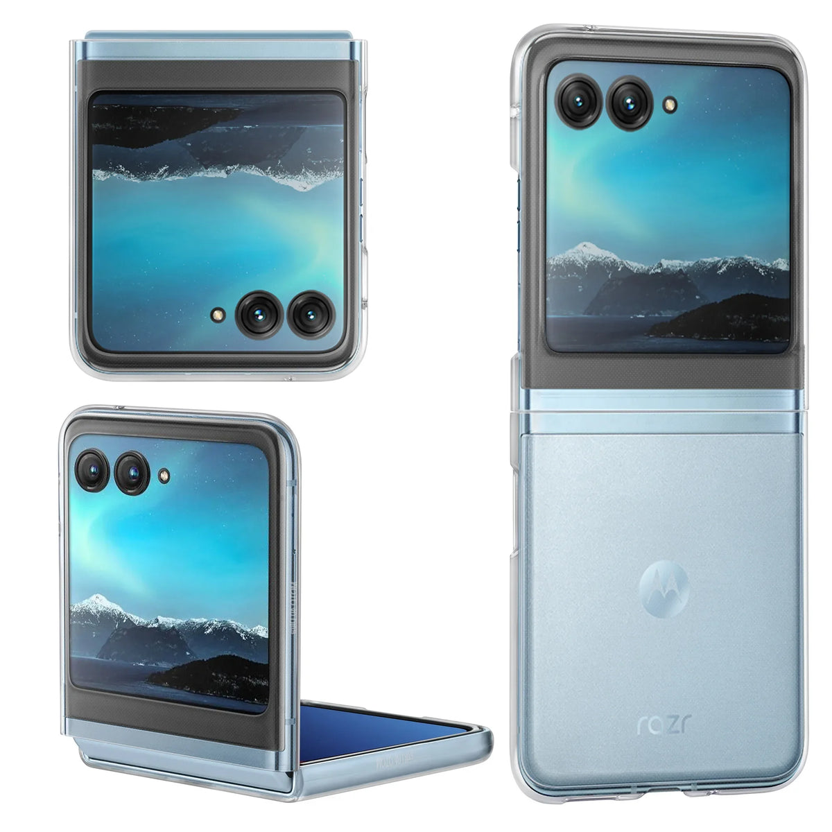 Clear Hard Case for MOTOROLA MOTO RAZR 70 2026 40