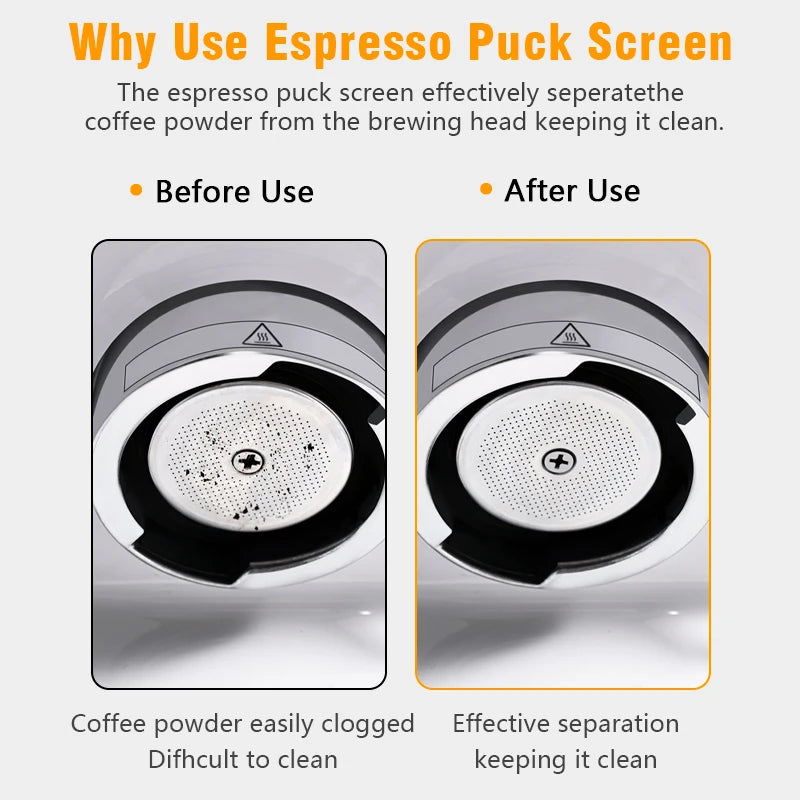 Espresso Puck Screen Coffee Filter Reusable