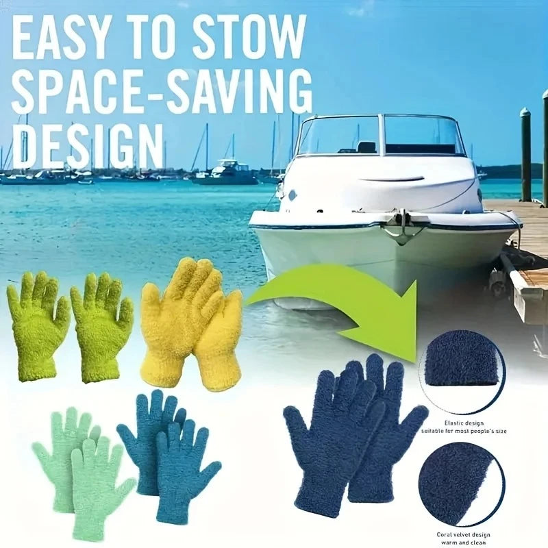 Microfiber Dusting Gloves Stretchable