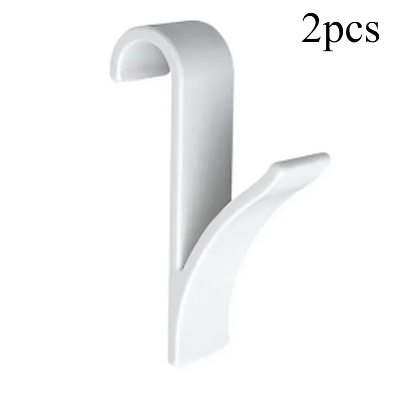 Kitchen Bathroom Hanger Clips Storage Racks White