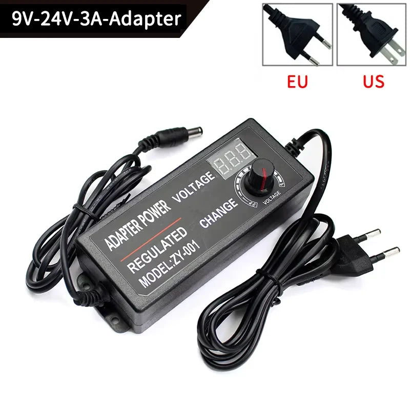 Adjustable Power Supply Adapter AC To DC 3V 12V