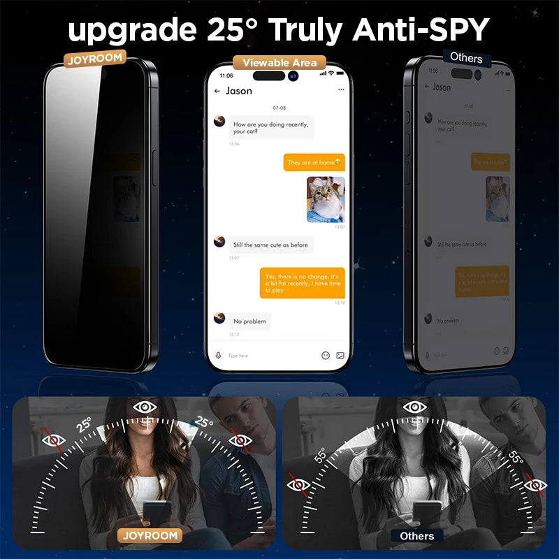 Joyroom Anti - Spy Screen Protector iPhone 16