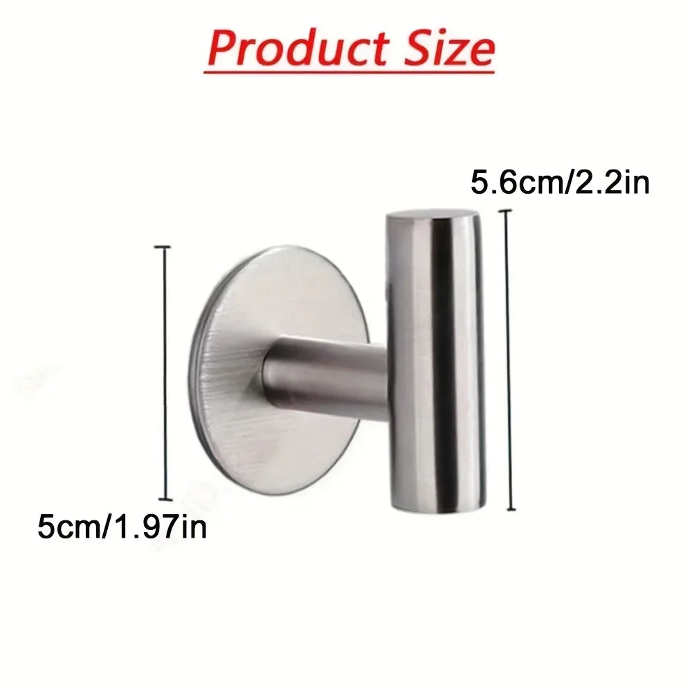 No Punching Self - Adhesive Stainless Steel Hook