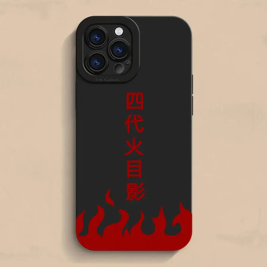 N - arutoS Namikazes LOGO Soft TPU Case for iPhone