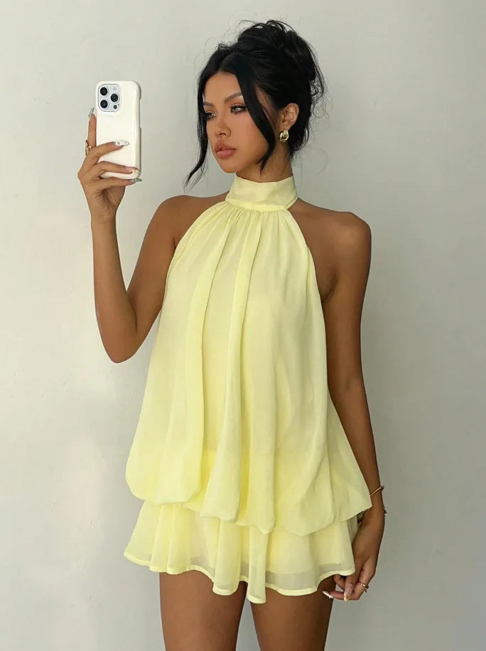 Women's Vacation Slim Fit Fashion Sexy Backless Halter