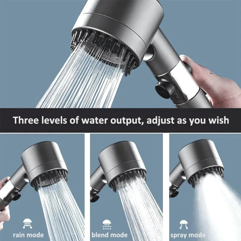 Handheld Shower Head with ON/OFF Switch 3 Modes