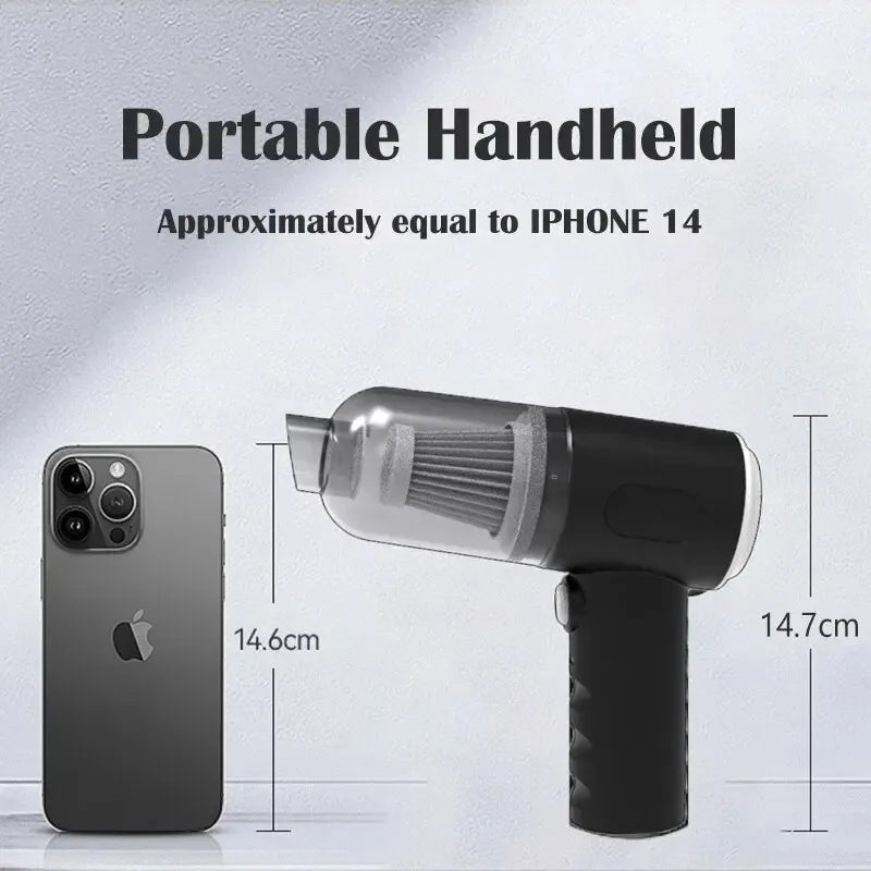 9000Pa Wireless Car Vacuum Cleaner USB Charging