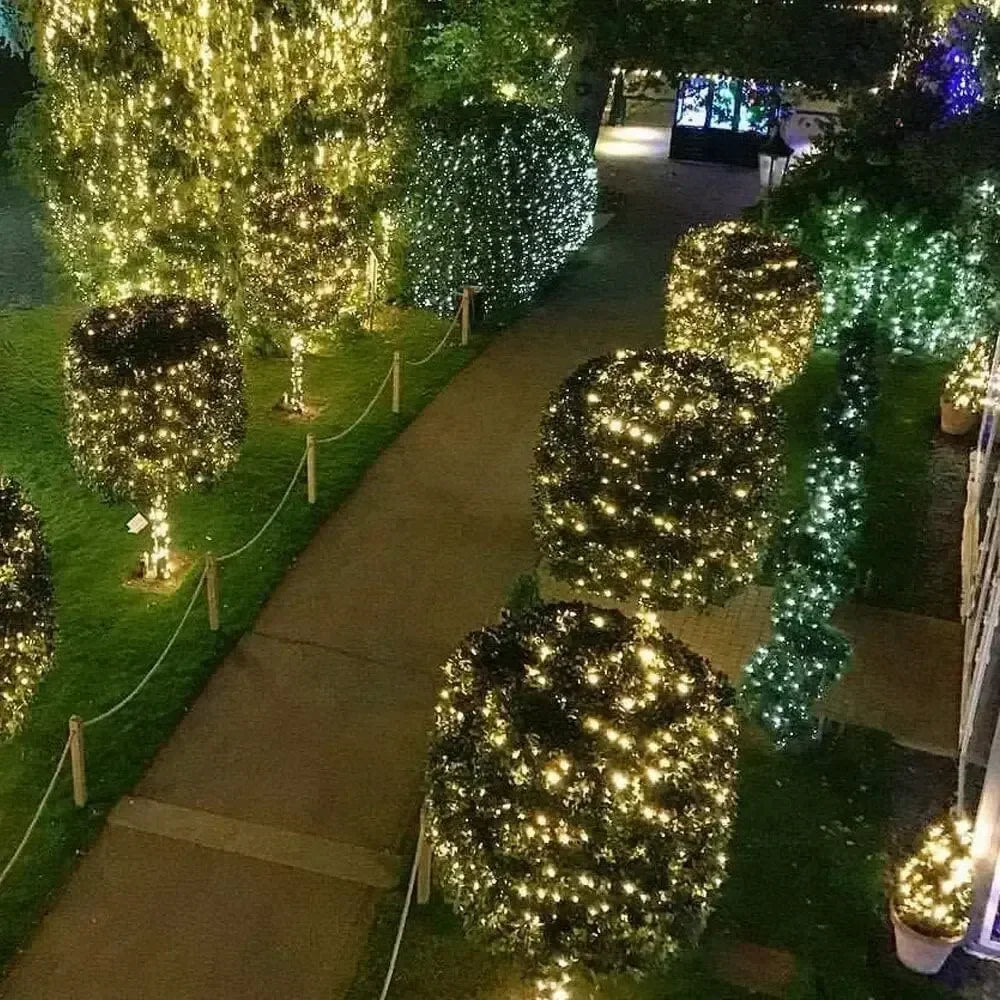 1000 LED Green Wire Led String Fairy Lights US/EU Plug