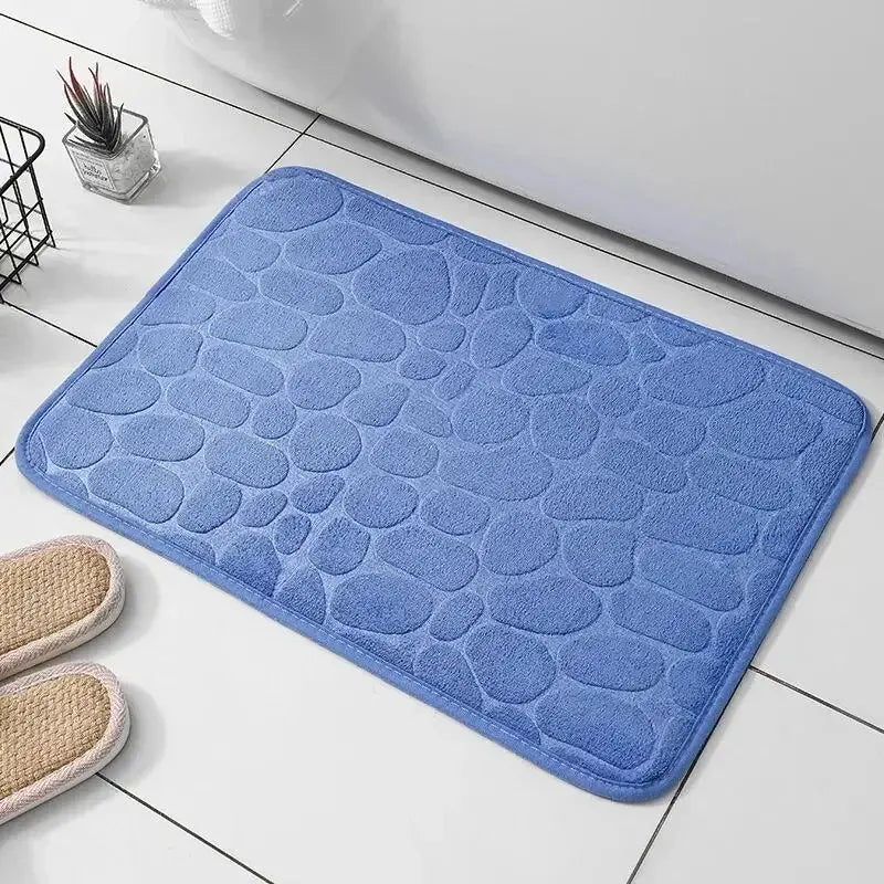 Tapis gaufré en fibre pour salle de bain et salon