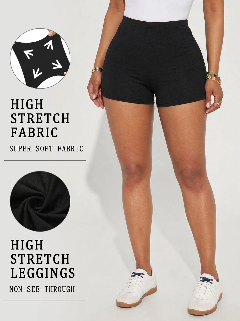 High Elasticity Sports Shorts Biker Shorts For Women