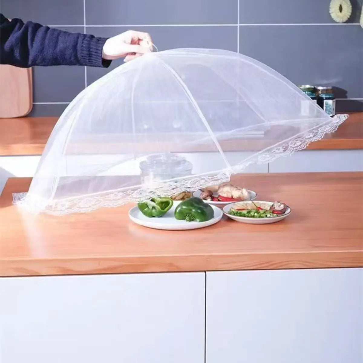 Food Cover Mesh Folding Washable Flies Tables