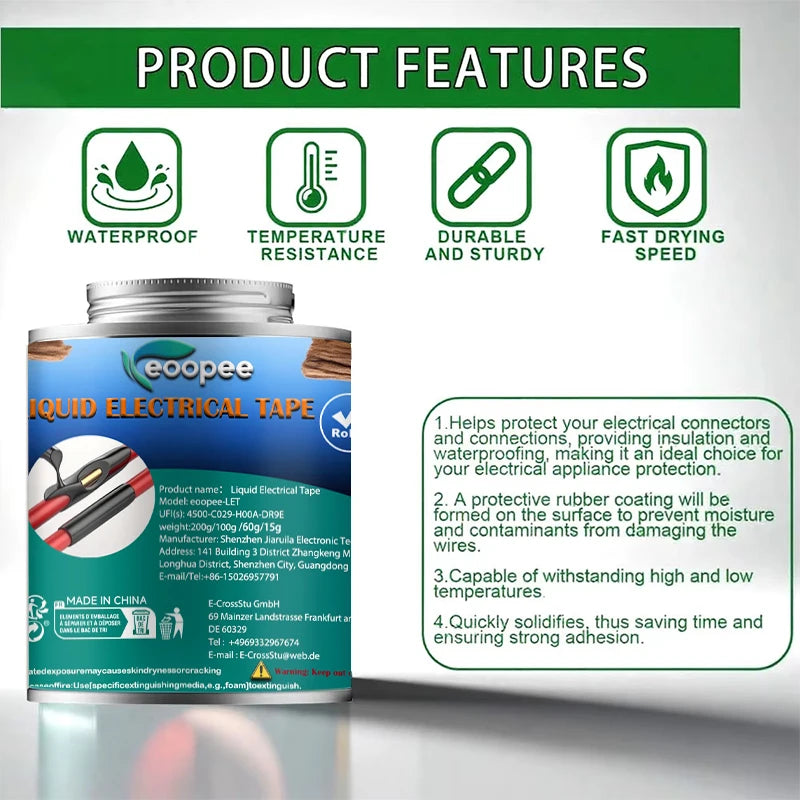 Liquid Waterproof Electrical Tape Epoxy Resin