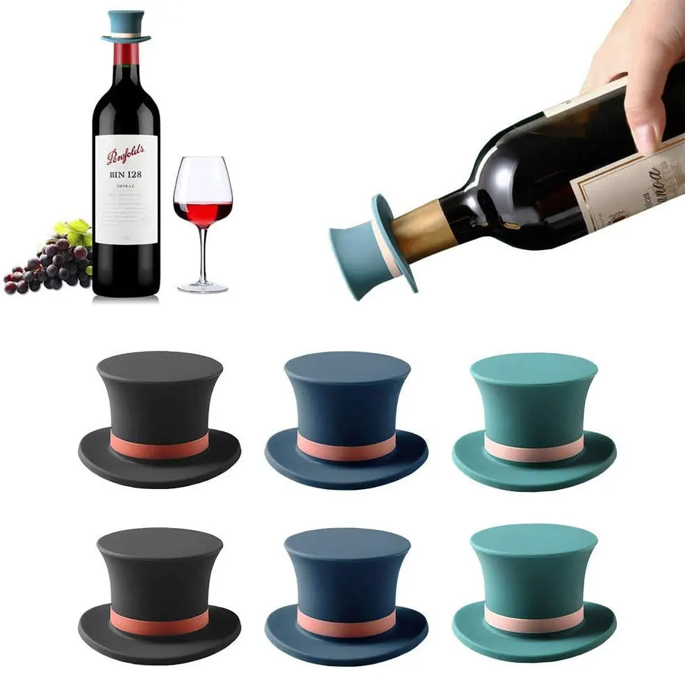 Bouchon de bouteille de vin magique avec joint et couvercle