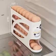 Rolling Slide Egg Storage Box Refrigerator Side