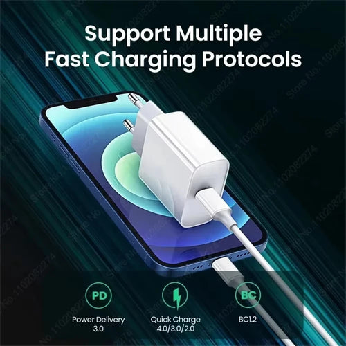 Chargeur rapide PD 40W – iPhone 11–16