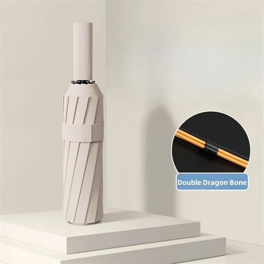 12 Bone Black Glue Fully Automatic Umbrella