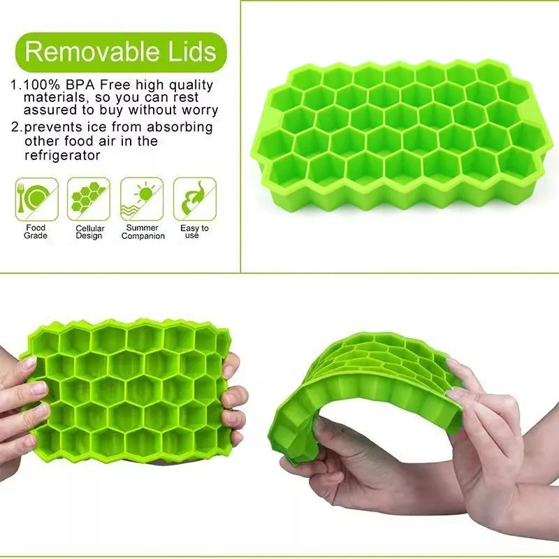 Honeycomb 37 Lattice Ice Cube Tray Maker