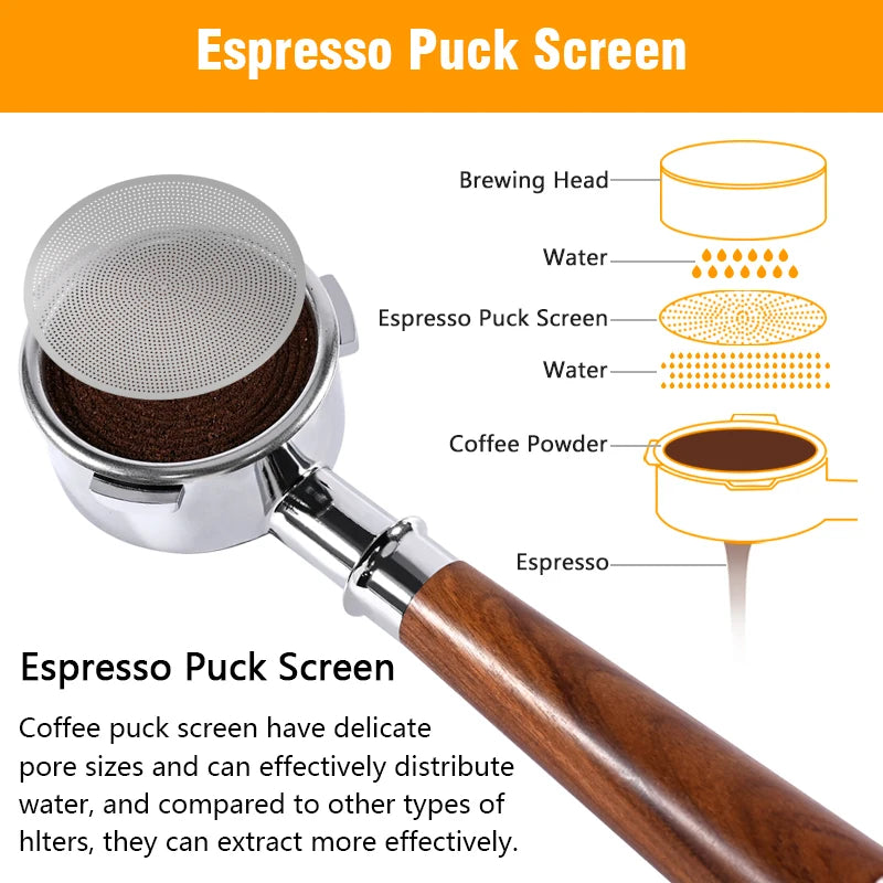 Espresso Puck Screen Coffee Filter Reusable