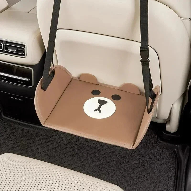 Portable Car Travel Foot Rest Mat Adjustable