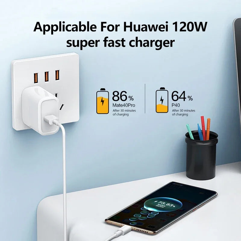 Android 120W 10A USB to Type C Cable Super Fast