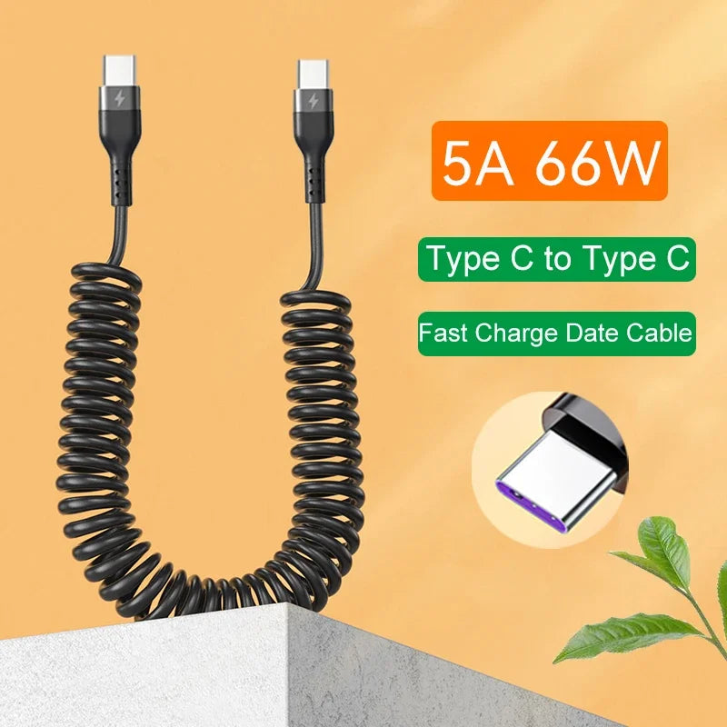USB Type C 66W Car 5A Fast Charging Type C