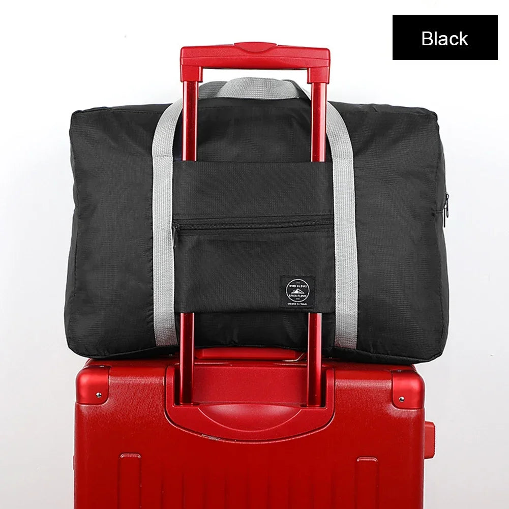 Solid Color Waterproof Folding Travel Bag