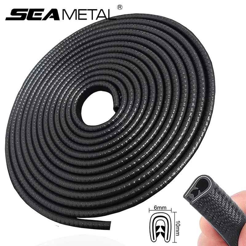 SEAMETAL Car Door Edge Seal Strip 2/5/10m U - Shape