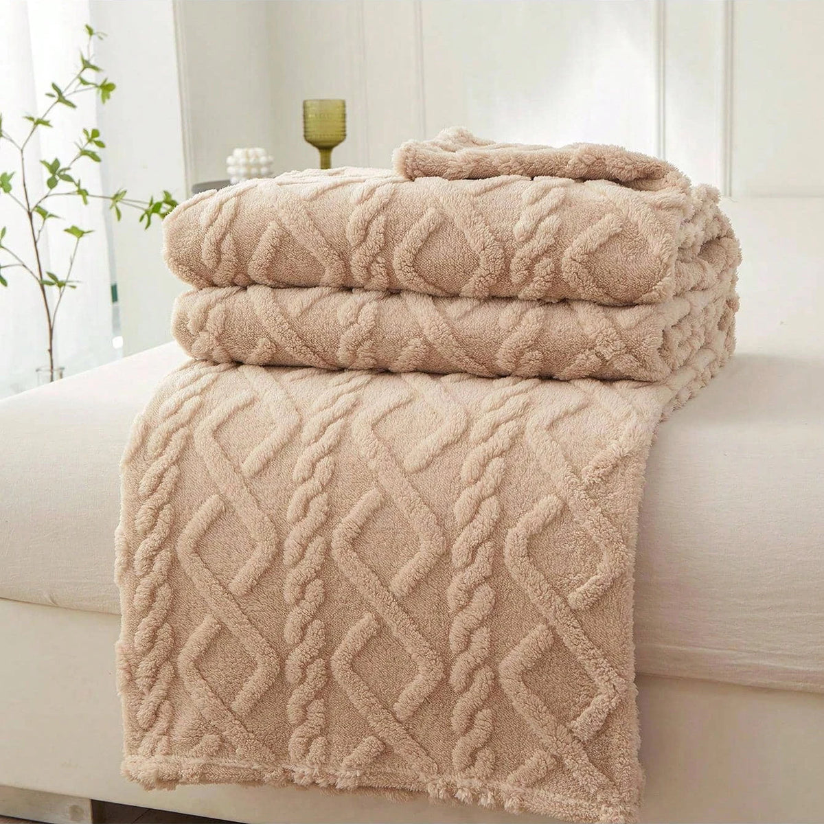 Single - Layer Coral Fleece Blanket