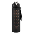 Sports Water Bottle with Time - Tracking Straw Leak