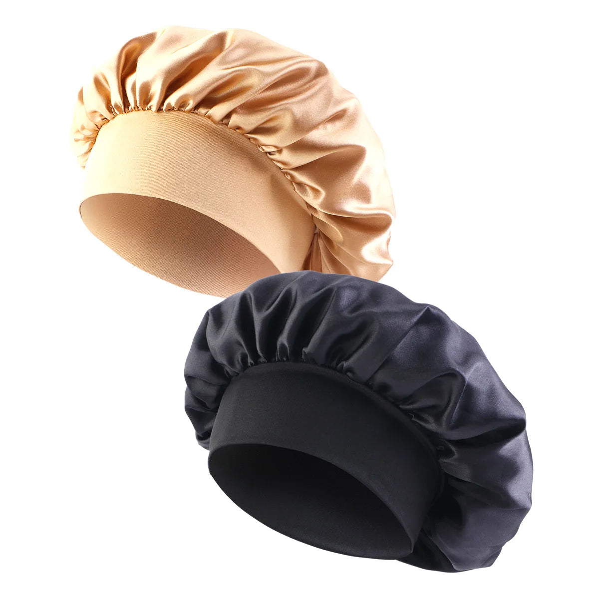 New Satin Wide Brim Nightcap Silky Bonnet Hair