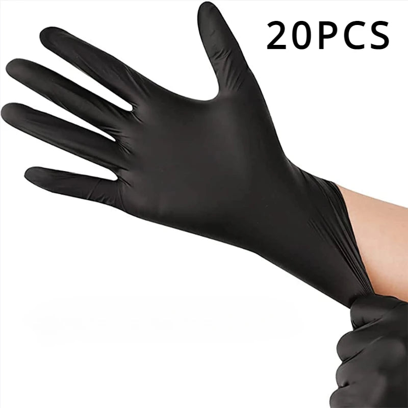 Black Nitrile Gloves Thickened