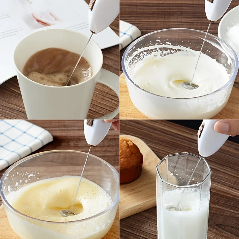 Batteur à œufs électrique portable mini alimenté par piles