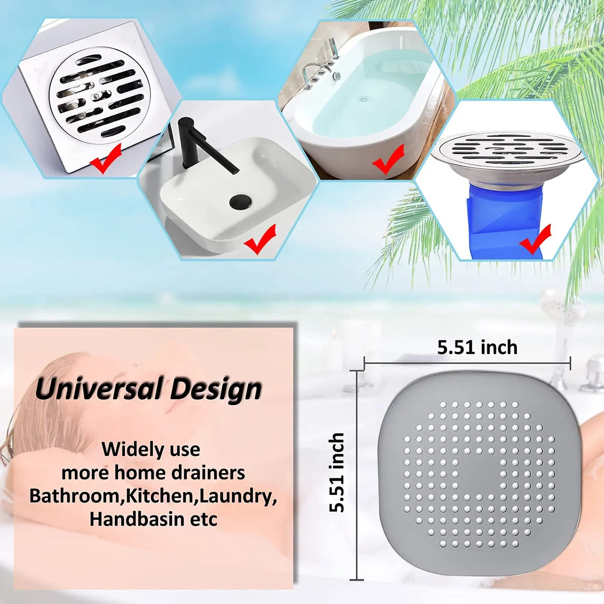 Plug Stopper Kitchen Sewer Silicone Bathroom