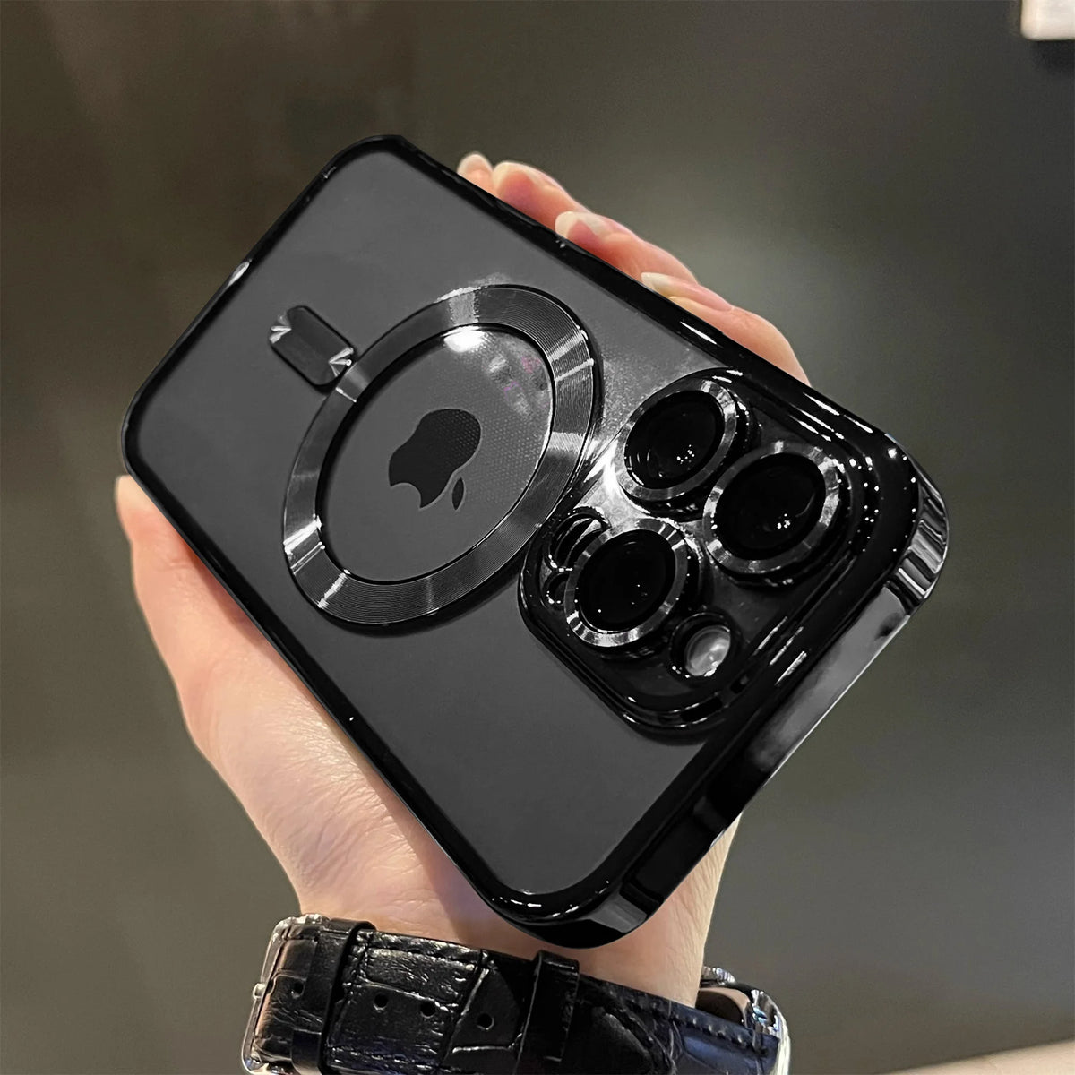 Luxury Magnetic Plating Clear Case For Magsafe